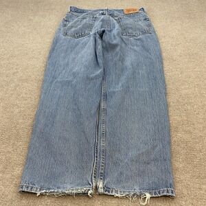 Levi's 550 Jeans Mens 34 Fits 33x30 Y2K Baggy Blue Wash Distressed Denim Skater